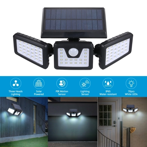 Tomshine Solar Powered LED Light Lamp IP44 Water Resistance Rechargeable Portable Wireless for Garden Patio Courtyard Outdoor